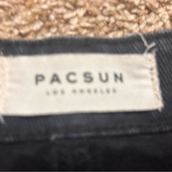 Pacsun High Rise Black Denim Shorts Size 25 - Picture 3 of 7